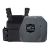 Black Recon Tactical carrier with a AV2 shooters & SAPI cut steel plates featuring protective PolyShield Spall Coating