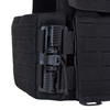 Black carrier with quick detach tubes on a white background