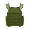 Back view of Green recon tac carrier with molle