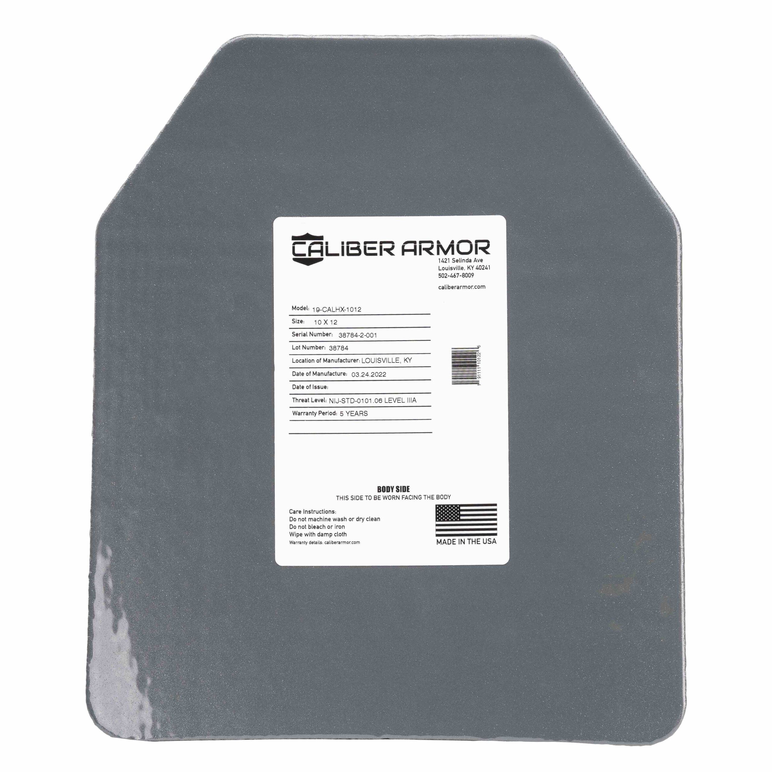 CaliberHX IIIA Hard Armor Speed Plate