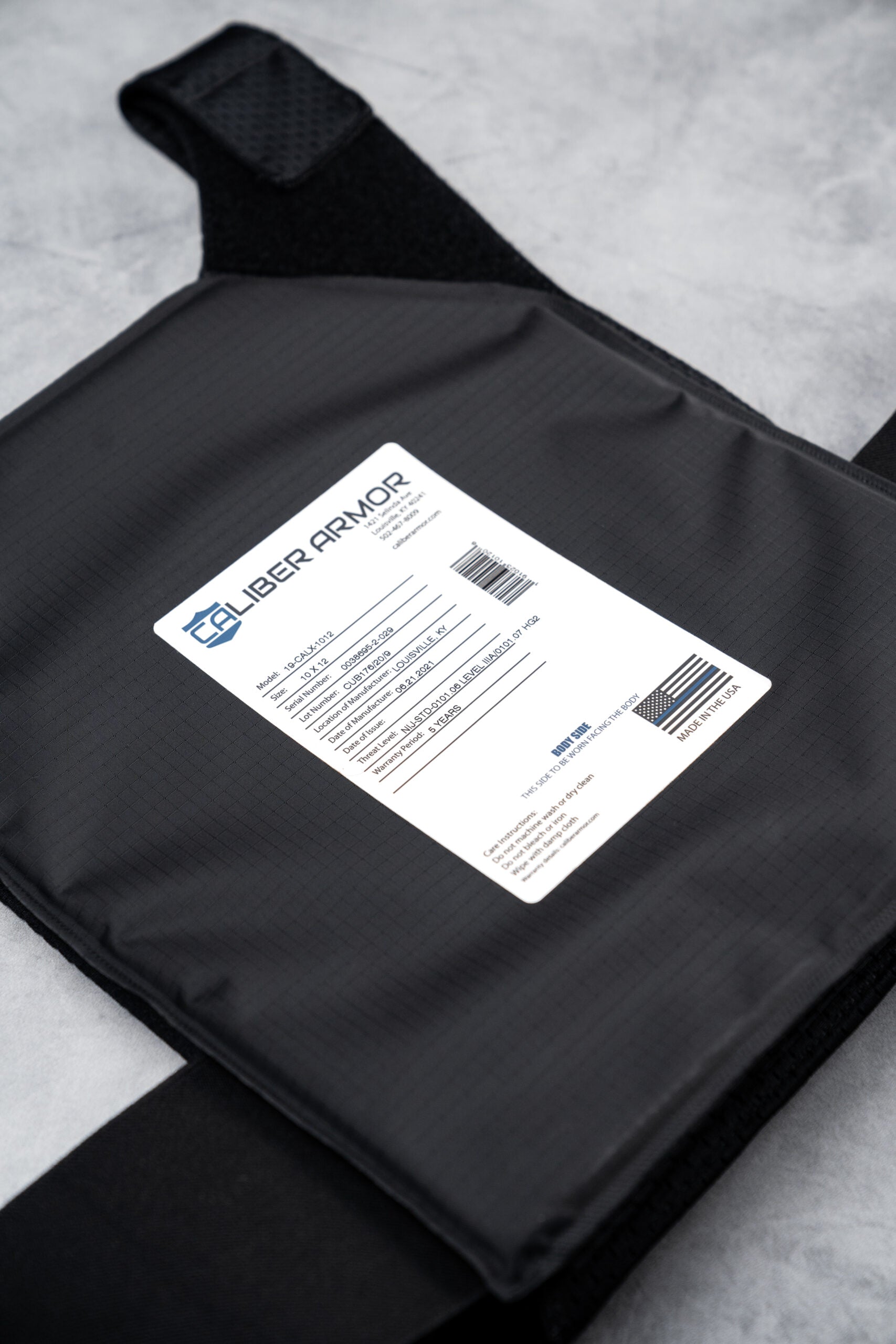 CaliberX IIIA Gray Man Concealable Package