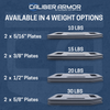 Caliber Armor Weighted Training Plates – Sold in Pairs | 5 lb, 7.5 lb, 10 lb, 15 lb Fitness Plate Options