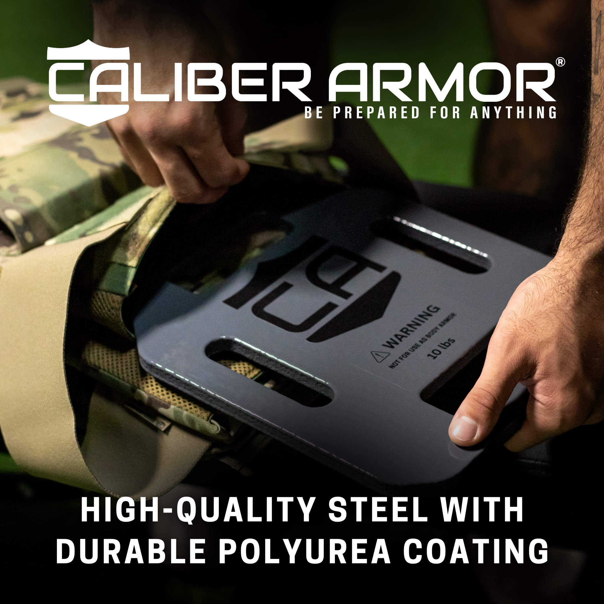 Caliber Armor Weighted Training Plates – Sold in Pairs | 5 lb, 7.5 lb, 10 lb, 15 lb Fitness Plate Options