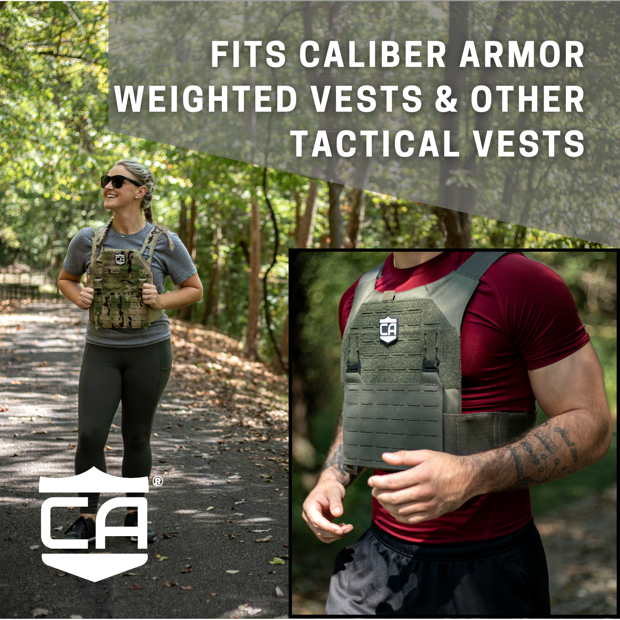 Caliber Armor Weighted Training Plates – Sold in Pairs | 5 lb, 7.5 lb, 10 lb, 15 lb Fitness Plate Options