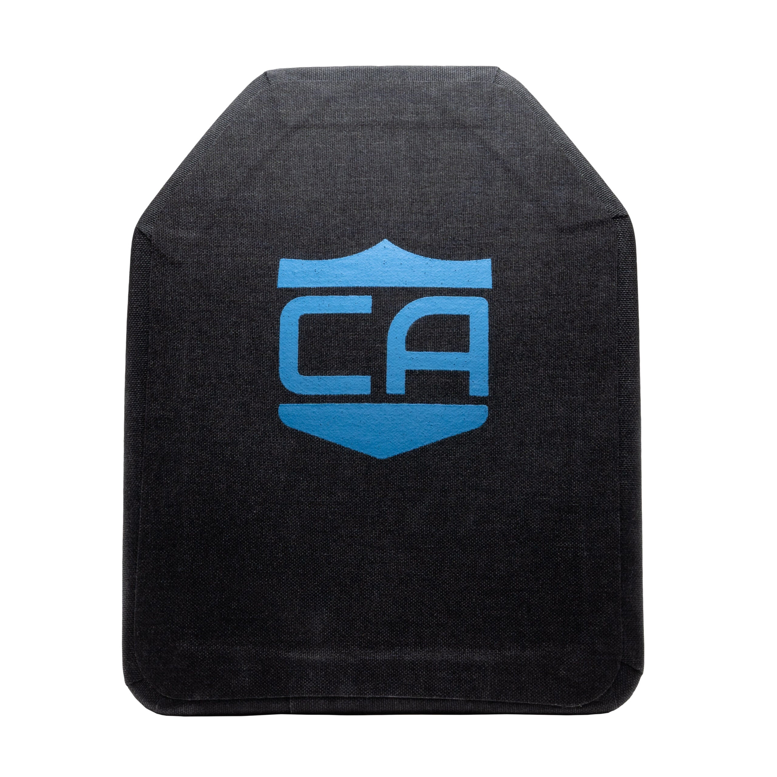 Caliber Armor Level IV Ceramic Multi-Curve Body Armor plate in Shooter's Cut front view
