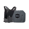 Black Phantom carrier with a AV2 shooters & SAPI cut steel plates featuring protective PolyShield Anti-Spall Coating
