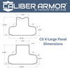 CaliberX IIIA Wrap Around Soft Body Armor Panels