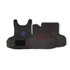 NIJ Level IIIA / HG2 CaliberX Core Soft Body Armor Panels featuring a red logo decal paired with a black covert hybrid concealable vest on a white background, used for lightweight ballistic protection