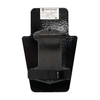 Backside of black 12" x 18" Caliber Armor Pistol Rated Level  IIIA HG2 Ballistic Shield with streamlined padded handle on a white background