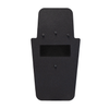 Front of a black 16" x 30" Caliber Armor Pistol rated Level IIIA HG2 Ballistic Shield with pivoting handle on a white background
