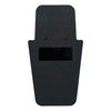Front of black 16" x 30" Caliber Armor Pistol rated Level IIIA HG2 Ballistic Shield with fixed value line handle in the center on a white background