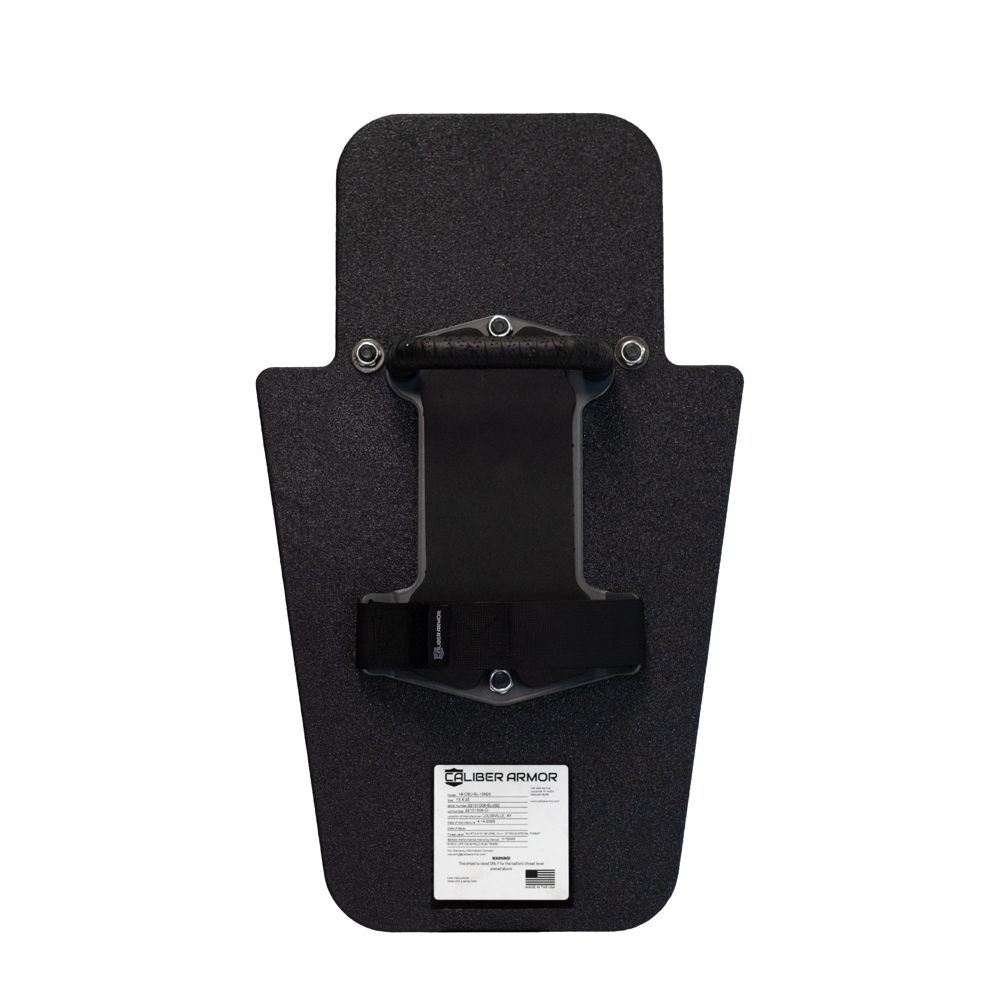 Caliber Armor ULTRA Series Level III+ RF2 Shield with Pivot Handle