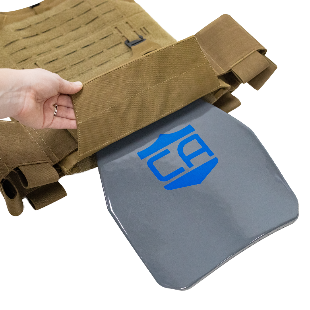 Caliber Armor AR550 Body Armor Package with Phantom Low-Profile Plate Carrier – NIJ Level III+