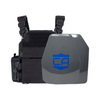 Black recon tactical carrier with a shooters & SAPI cut maritime UHMWPE plates