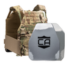 Caliber AV2 DV8 RF2 Body Armor Package with scorpion DV8 plate carrier and AV2 RF2 armor plates shooters and SAPI cut