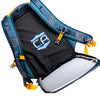 CaliberX IIIA Body Armor Insert for compatible Vertx backpacks inserted into backpack back panel on a white background