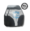 AR550 III+ multi-curve steel body armor plate set with PolyShield fragmentation coating NIJ certified
