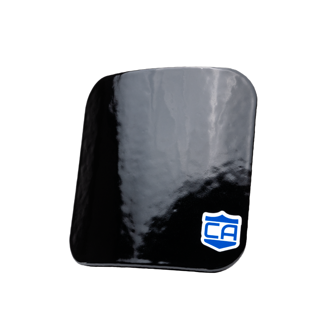 Caliber Armor AR550 III+ Steel Body Armor Side Plate in 6x8 with standard coating