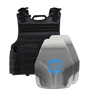 Caliber Armor AR550 III+ VISM Expert Body Armor Package with black plate carrier with polyshield coating