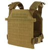 AR550 Level III+ armor package with coyote brown plate carrier
