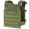 AR550 Quick Response Body Armor Package with OD green plate carrier back view