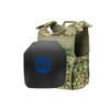 Front view of the Condor EXO AR550 III+ Body Armor Package in MultiCam in standard coating SAPI cut