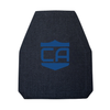 Front view showing the ceramic multi-curve profile of the Caliber Armor Level IV Body Armor plate