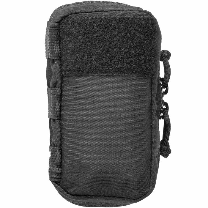 back profile of the black Mini First Aid Kit (M-FAK) in the closed position on a white background