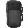 back profile of the black Mini First Aid Kit (M-FAK) in the closed position on a white background