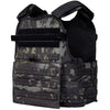 Front view of the black multicam Modular Operator Plate Carrier (MOPC) Gen II by Condor Outdoor on a white background