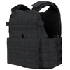 Front view of the black Modular Operator Plate Carrier (MOPC) Gen II by Condor Outdoor on a white background