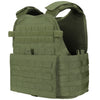 Front view of the olive drab green Modular Operator Plate Carrier (MOPC) Gen II by Condor Outdoor on a white background
